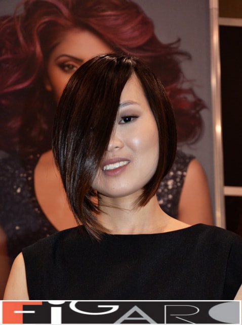 A line Bob cut  Hairstyle by Award winning Stylist Hairdresser Elena Bogdanets