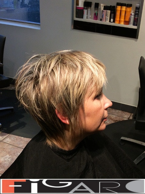 Short layered haircut for short hair by Elena Bogdanets Celebrity hair stylist