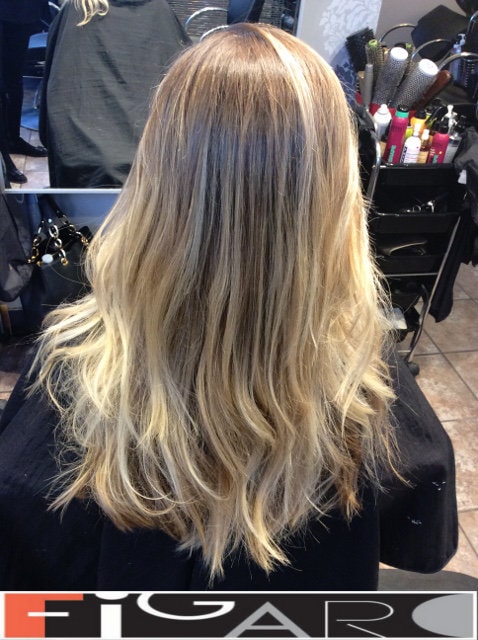 This blond hair coloring was done by Famous colorist Elena Bogdanets