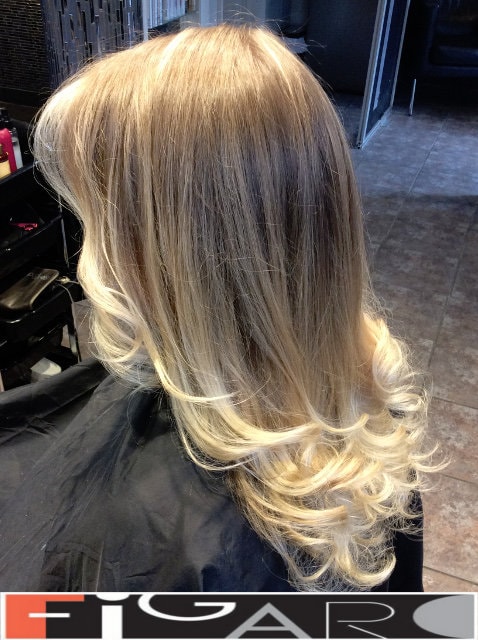 This blond hair coloring was done by Famous colorist Elena Bogdanets