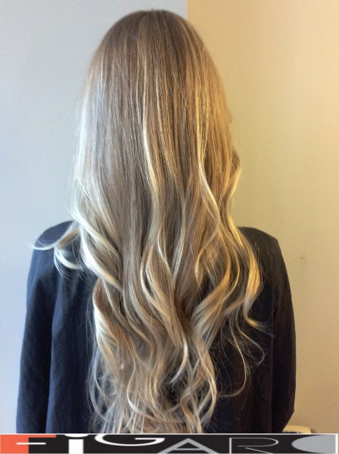 This blond hair coloring was done by Famous colorist Elena Bogdanets