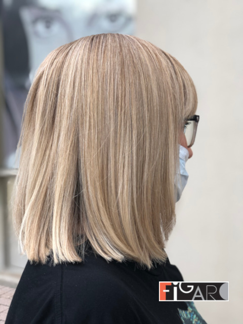 This blond hair coloring was done by Famous colorist Elena Bogdanets