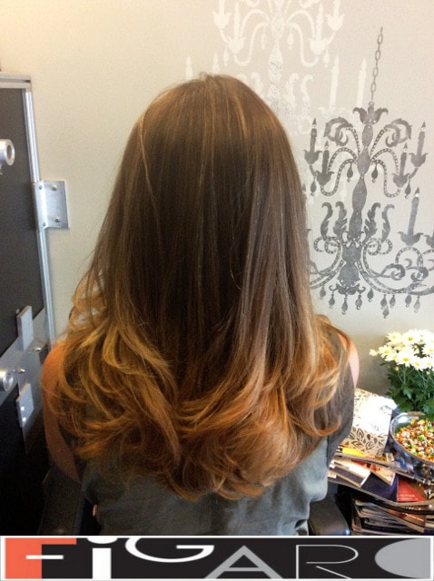 Ombre Hair Coloring Technique done by celebrity hair Colorist Elena Toronto