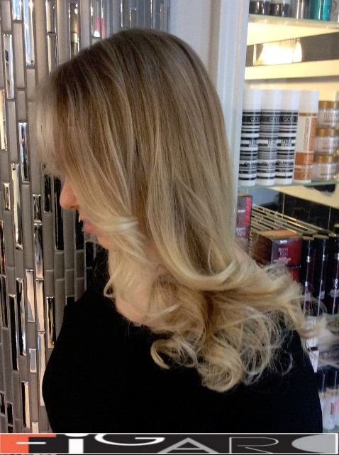 Ombre Hair Coloring Technique done by celebrity hair Colorist Elena Toronto