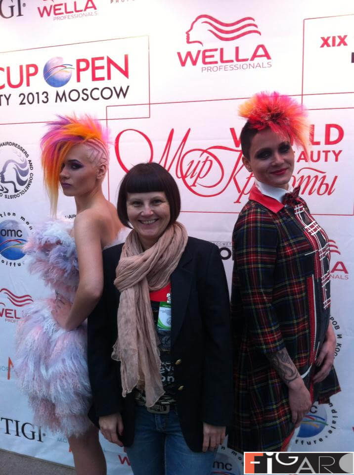 Hair stylist and colorist Elena Bogdanets - finalist at Russia Championship 2013