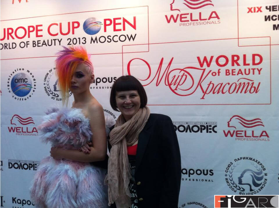 Famous hair stylist and colorist Elena Bogdanets - finalist at Russia Championship 2013