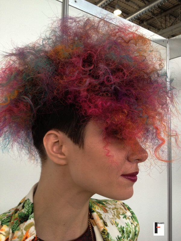 Hair stylist and colorist Elena Bogdanets her work at Moscow Cup Russia 2013